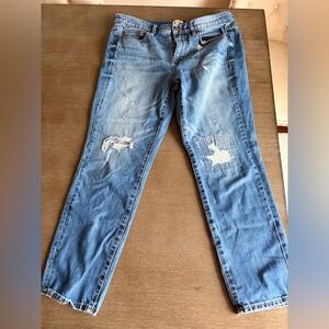 J. Crew Blue Distressed women’s Jeans size 30